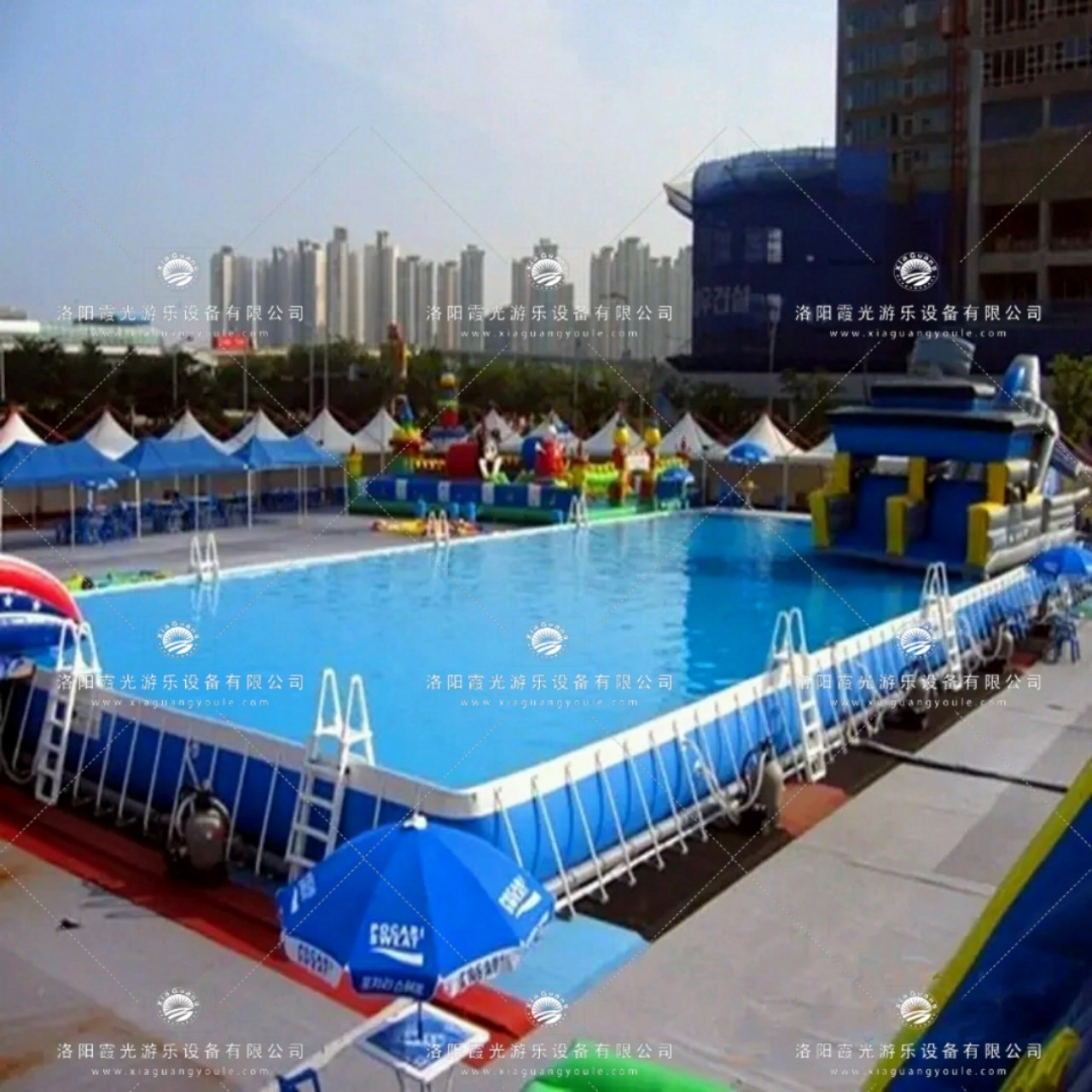 印江大型支架游泳池